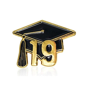 Class of 2019 Graduation Souvenirs Hat Cap School Metal Badge Custom Enamel Lapel Pin