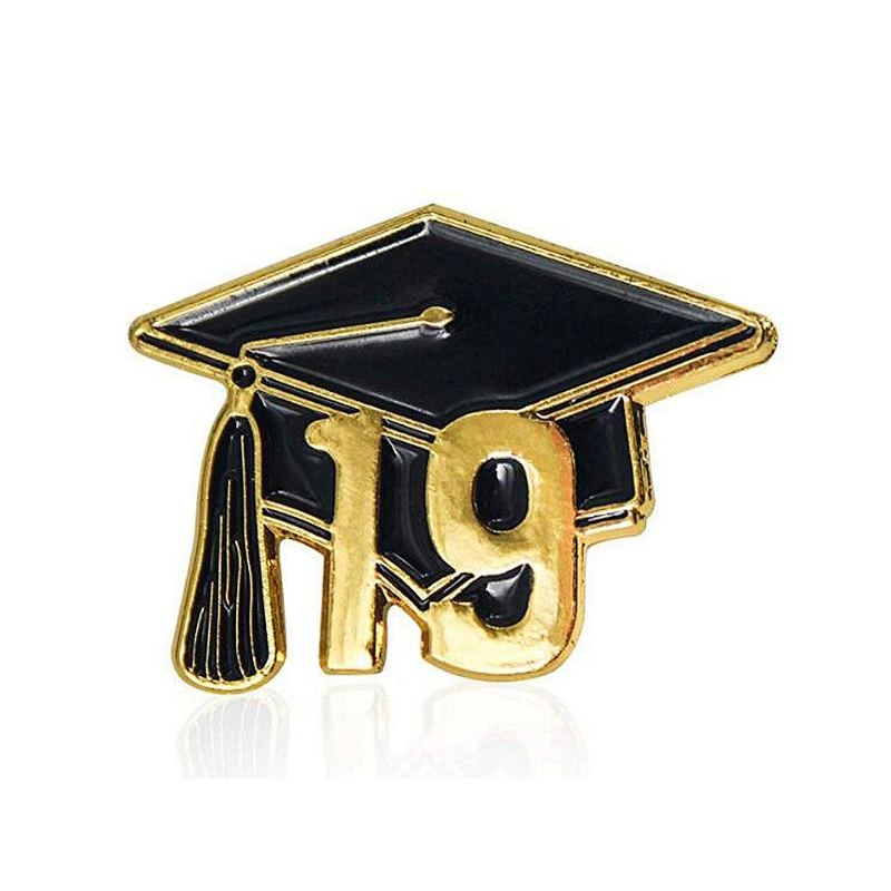 Class of 2019 Graduation Souvenirs Hat Cap School Metal Badge Custom Enamel Lapel Pin