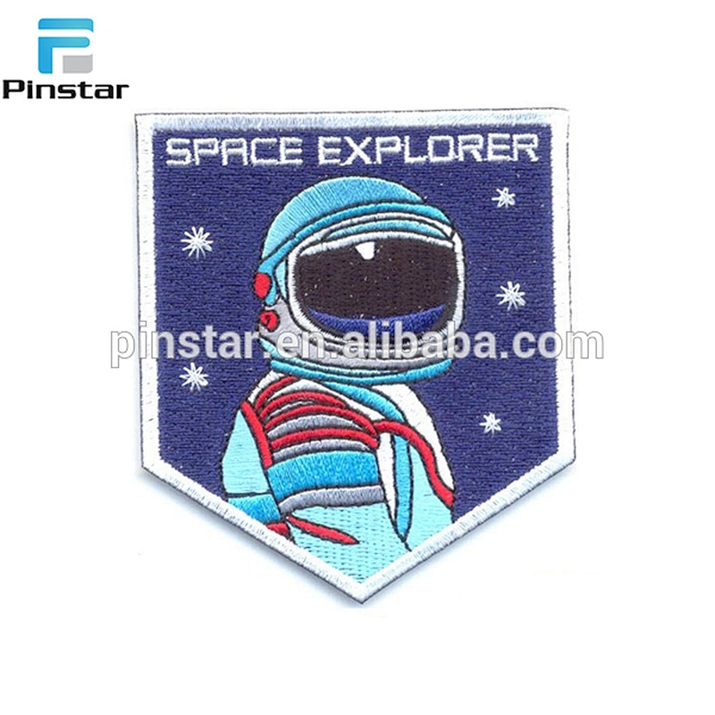 China factory wholesale sew on patch custom rose embroidery patch