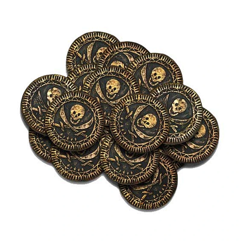 custom metal coin Wholesale pirate metal coins