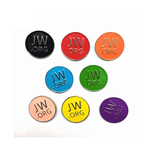 Wholesale Multi-colored Soft Enamel Tie Pin JW.ORG Lapel Pin Manufacturer