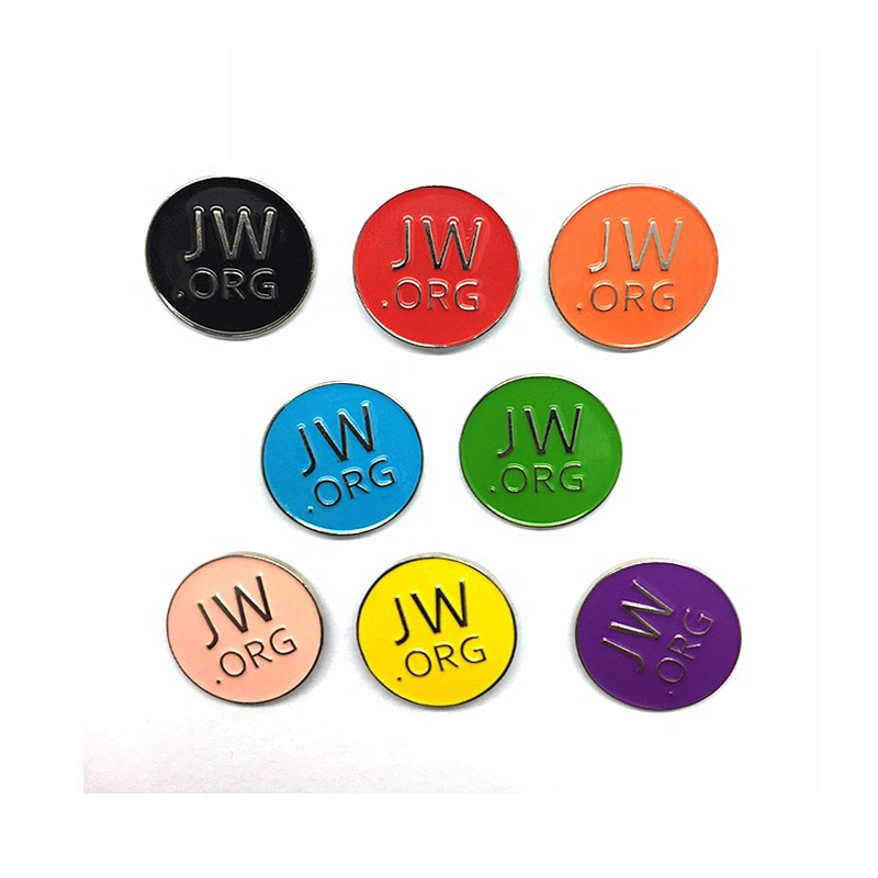 Wholesale Multi-colored Soft Enamel Tie Pin JW.ORG Lapel Pin Manufacturer