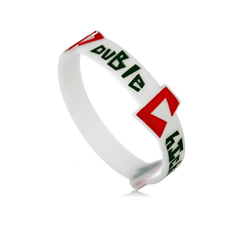 Low Price Cancer Awareness Irregular Peace Wristband Custom Silicone Bracelet