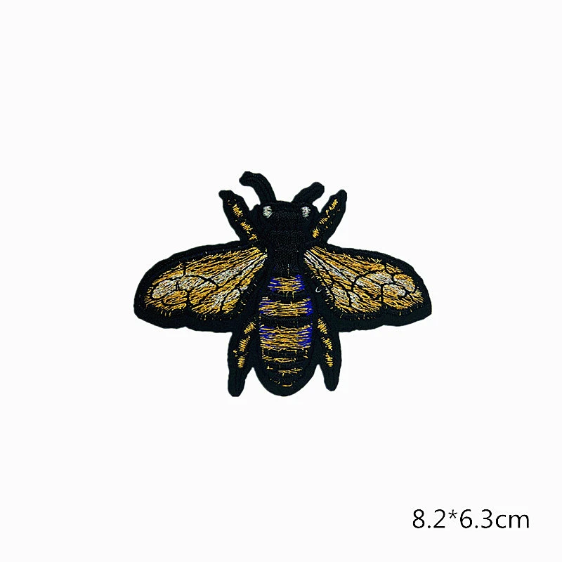 Wholesale In Stock No Minimum Custom Embroidery Anime Insect Iron On Patches
