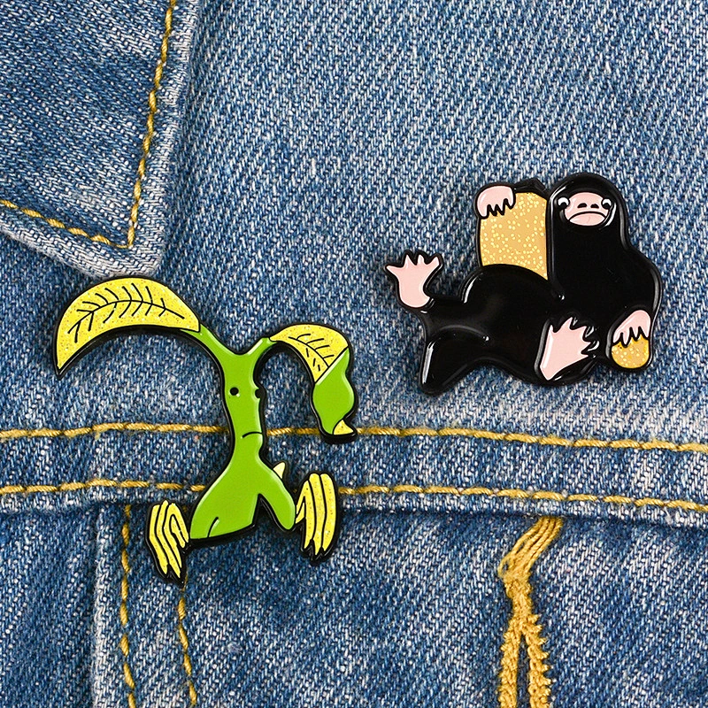 Cartoon Animal Enamel Pin Film Character Lapel Pin