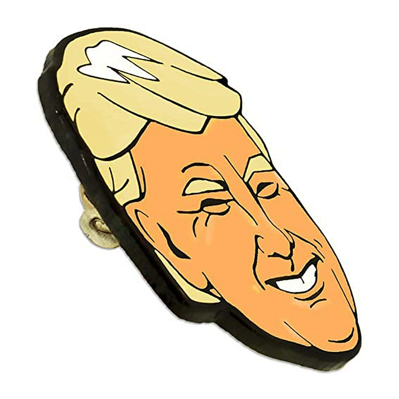 Fake News and Trump Enamel Pin Set