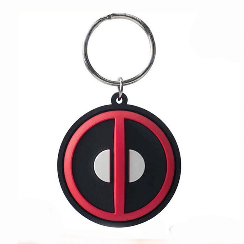 Hot Selling Custom Key Shaped Key Ring Soft PVC Rubber Keychain