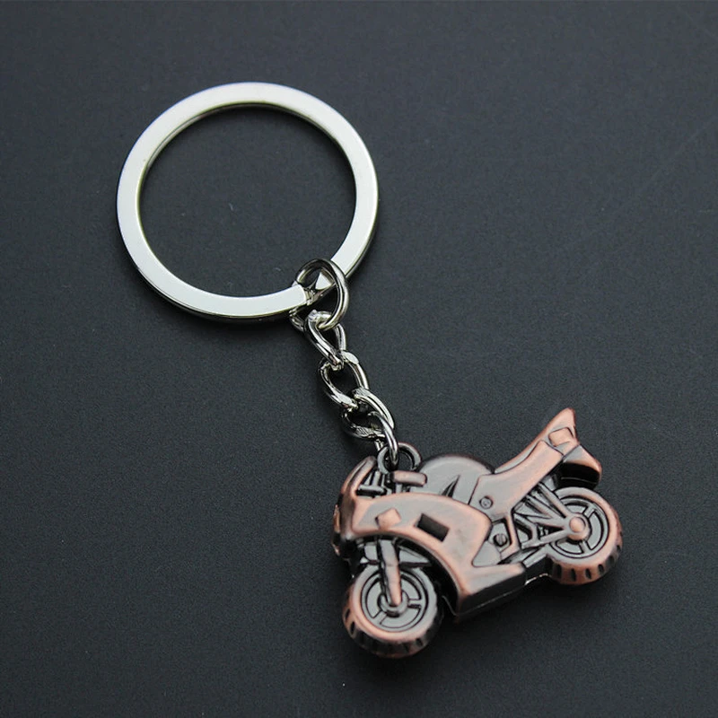 Customized 3D motorcycle metal key chain for wholesale