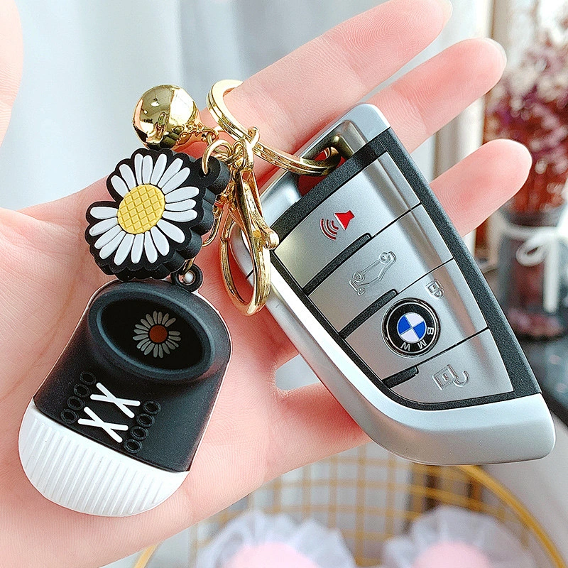 Cute Daisy Slippers Children's Shoe Pendant Wholesale Bag Keychain