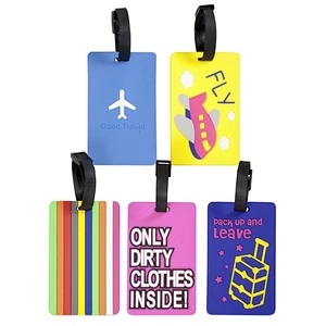 OEM wholesale custom made personalized pvc luggage tags