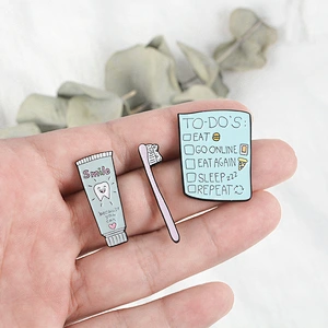 Korea Style Blue Color Cute Soft Enamel Lapel pin