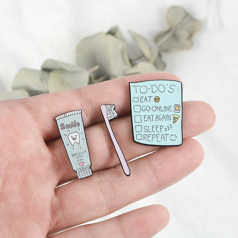 Korea Style Blue Color Cute Soft Enamel Lapel pin