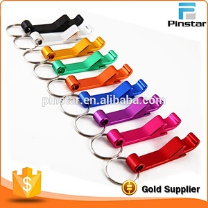 Cheap Promotional Stainless Bottle Openers Keychain Colorful Beer Bottle Opener with Custom Brand Company Logo