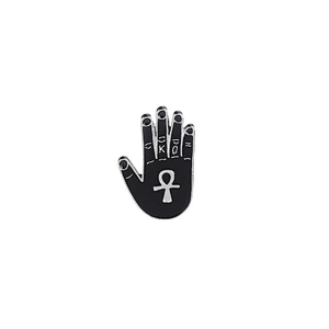 Various Black Enamel Color Witch Pin Hand Shaped Pin