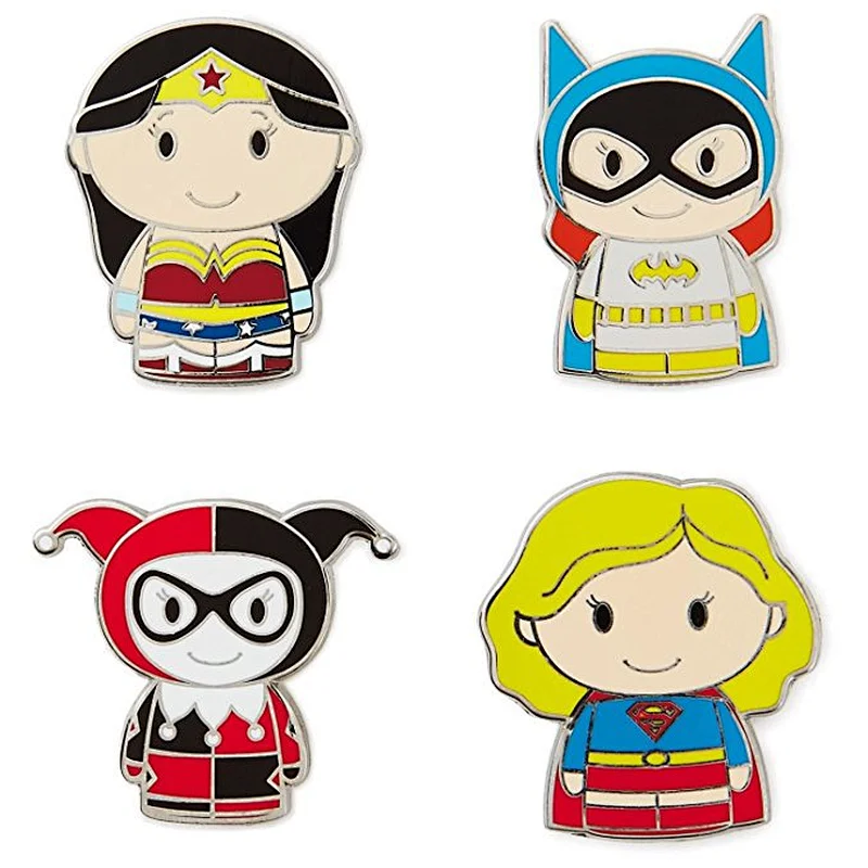 Wholesale bulk different hero enamel cartoon metal lapel pin