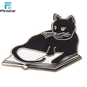Wholesale custom magic book soft enamel lapel pin factory