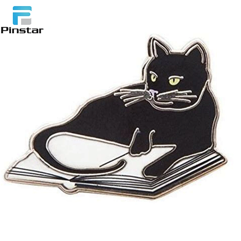Wholesale custom magic book soft enamel lapel pin factory
