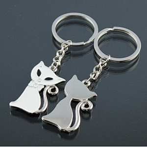 couple wedding custom metal enamel lover keychain