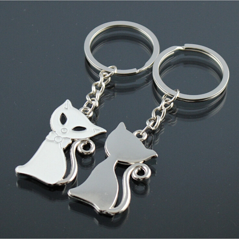 couple wedding custom metal enamel lover keychain