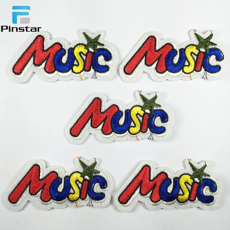 China embroidery patch factory custom iron on pocket