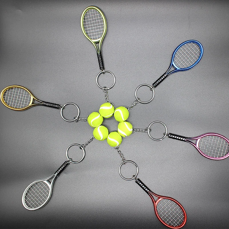 Simulation Tennis Keychain Bag Pendant Sports Activities Gifts Promotional Gifts