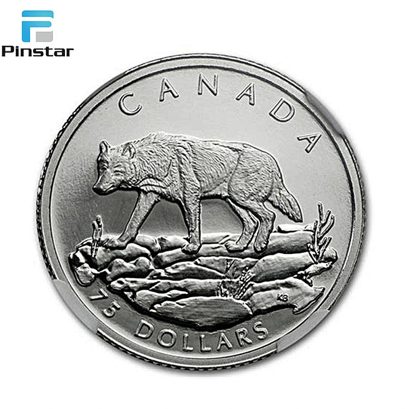 High quality Cheap Design Customized wolf shaped Challenge Coin