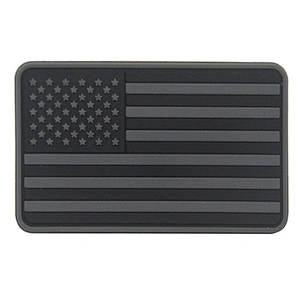 No Mold Cost Rubber Logo Patches USA American Flag Custom PVC Patch
