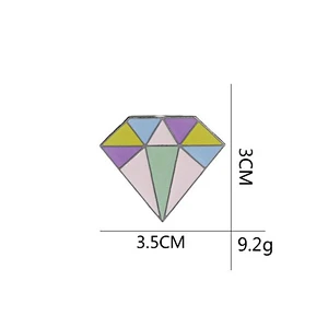 Customized Diamond enamel pin badge