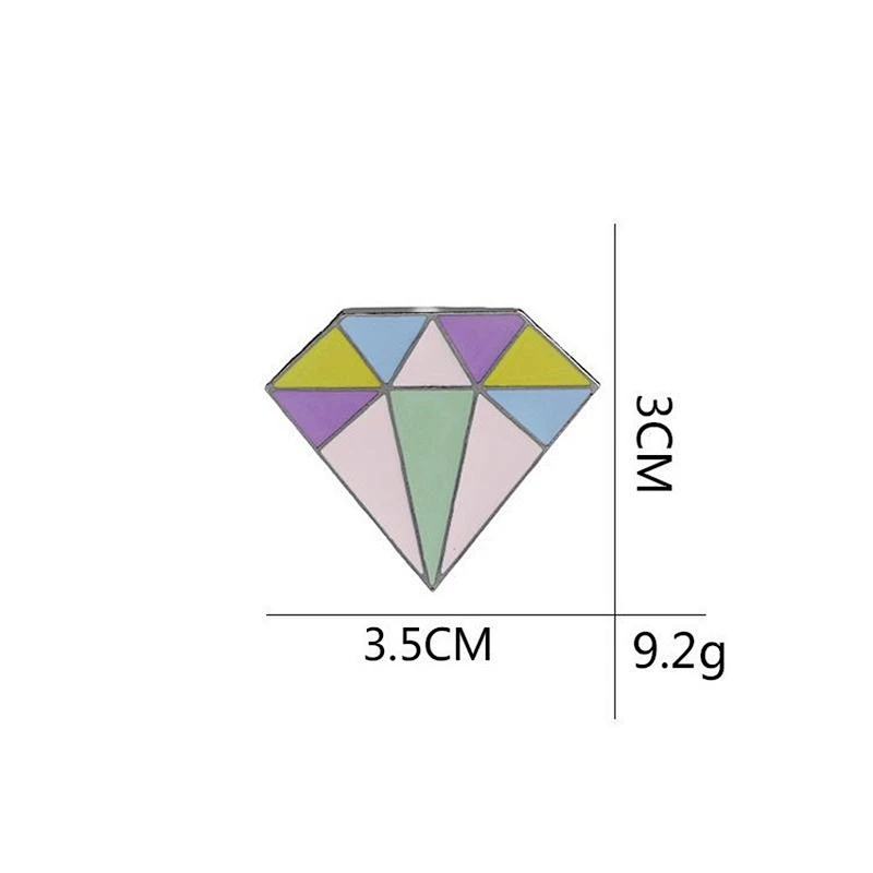Customized Diamond enamel pin badge