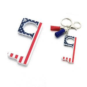 Factory Wholesale In Stock CMYK Printing Custom Logo Acrylic Hands Free Door Opener