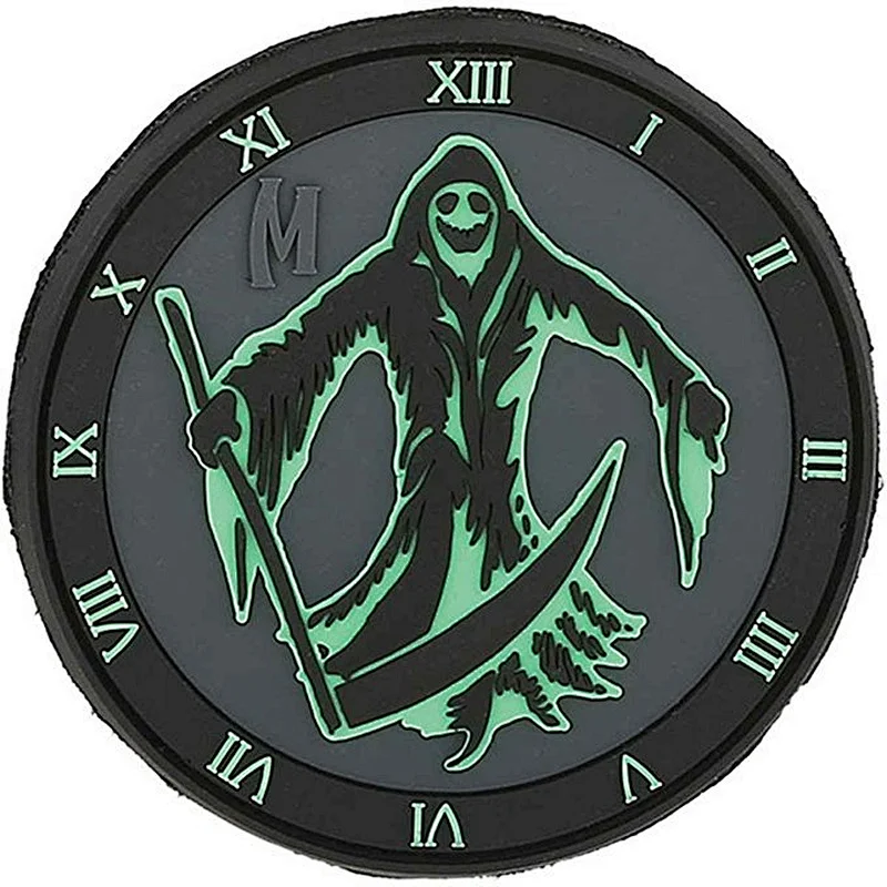 New production death scythe rubber patch custom pvc patch