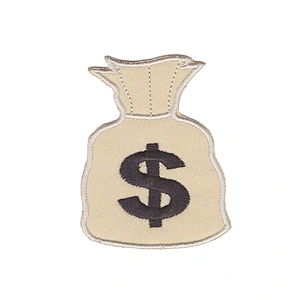 Cheap Design Fashion dollar custom embroidered patch