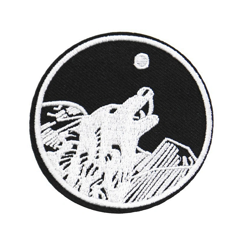 Factory Making Cheap Price Custom Round Shaped Black White Patches