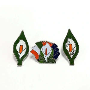 Wholesale Irish Republican Rebel 1916 Rising Easter Lily Enamel Pin Badge
