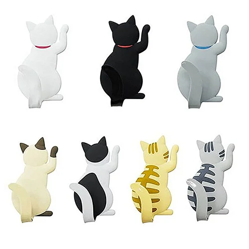 Funny cute cat factory custom soft PVC fridge magnet
