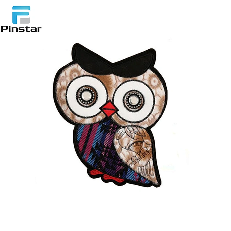 China embroidery patch factory custom sew on stone
