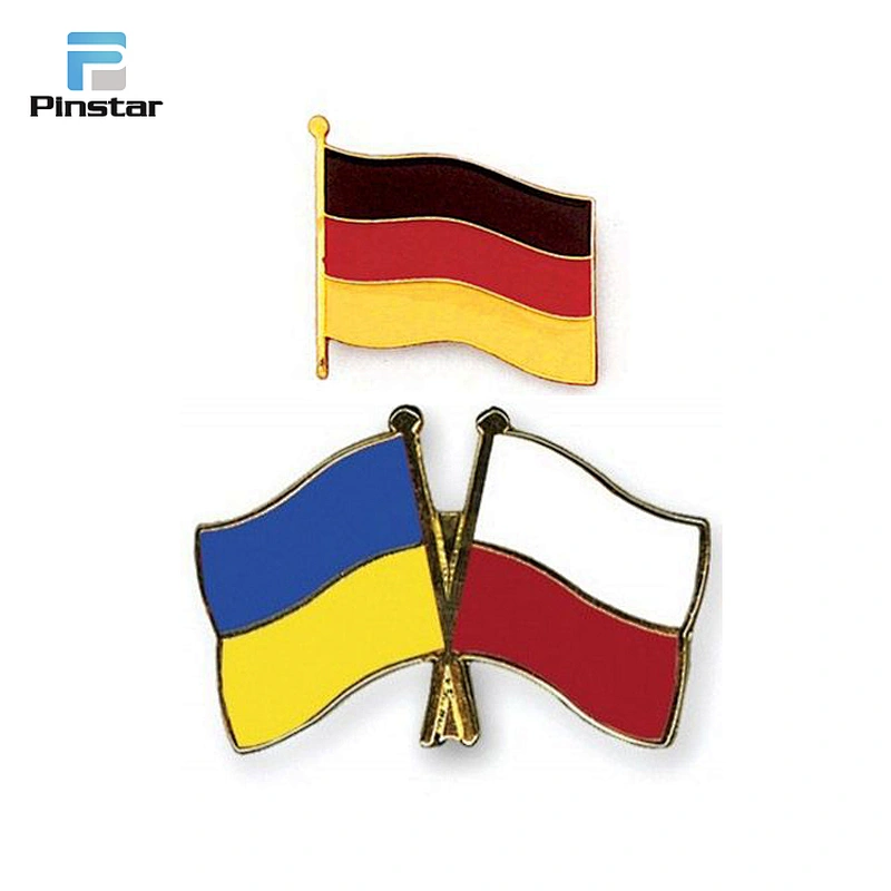 Suzhou Factory Metal American Us Badge Country Flags Lapel Pins
