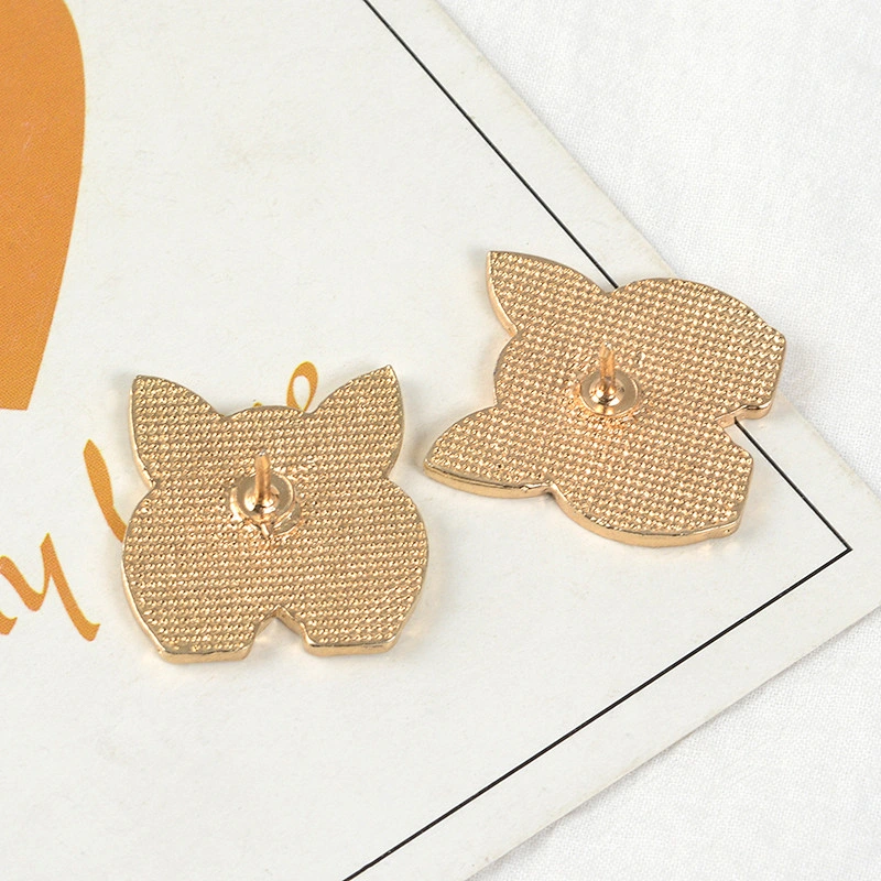 Cute Dog Butt Enamel Pin for Decoration