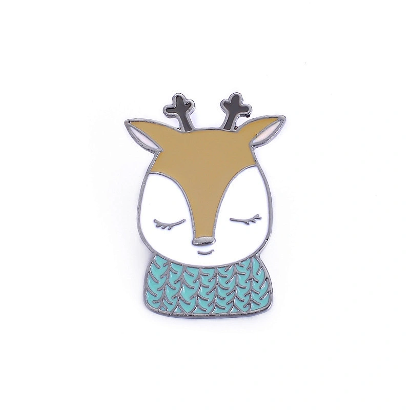 Fox Rabbit Animal Enamel Lapel Pin