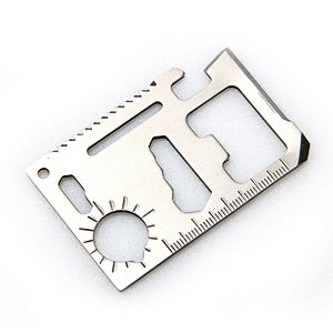 11in1 Multifunction Stainless Steel Emergency Pocket Card Survival Tool gift