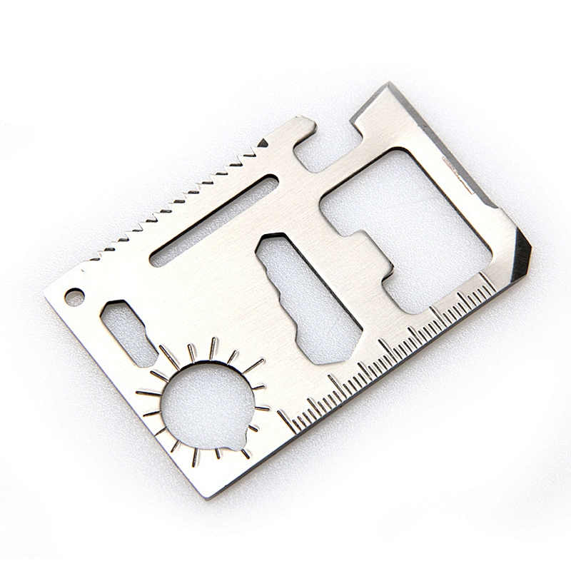 11in1 Multifunction Stainless Steel Emergency Pocket Card Survival Tool gift