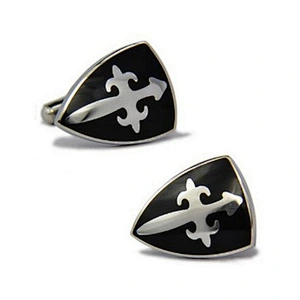 Wholesale Custom Made Logo Engravable Metal Poker Luxury Cufflinks