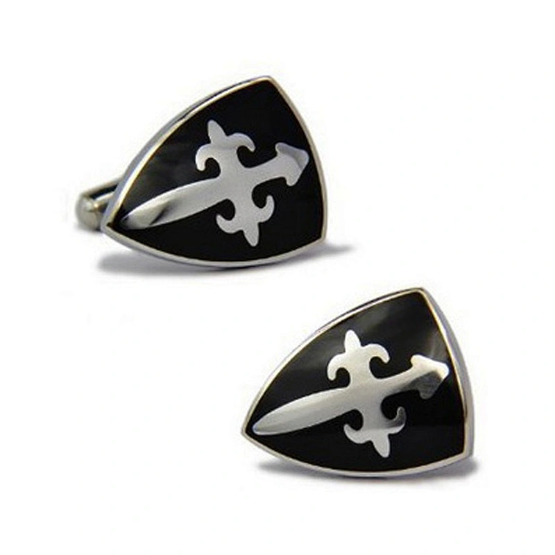 Wholesale Custom Made Logo Engravable Metal Poker Luxury Cufflinks