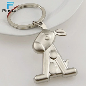 Excellent metal wedding gift souvenir keyring dog design key chain