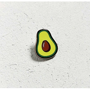 avocado design gold plating brass cloth custom pins