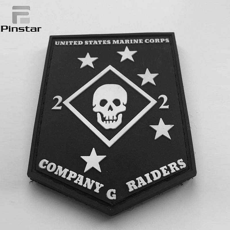 China Manufacture PVC patches custom airsoft rubber patch