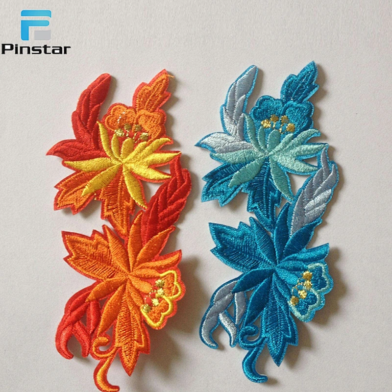 China embroidery patch factory custom iron on appliques