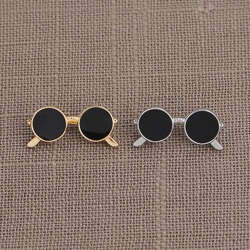 Factory Wholesale In Stock Custom Gold Silver Metal Brooch Badge Sunglasses Pin