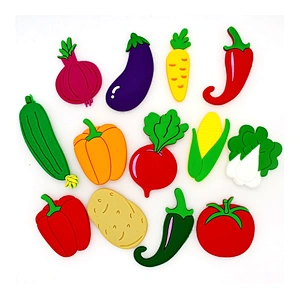 Custom Cute Design Rubber Magnets Soft PVC Fruit Vegetable Fridge Magnet