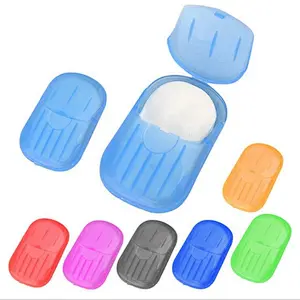 Portable Disposable Travel Hiking Washing Hand Bath Toiletry Wrap Box Paper Soap Sheets